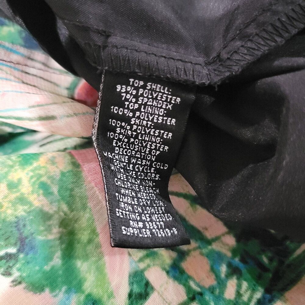 Nicole Miller Womens Maxi Dress‎ Size 2 Tropical Resort Wear Flamingo Vacation - Picture 3 of 7